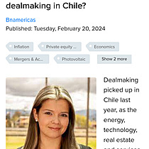 What does 2024 hold for dealmaking in Chile?